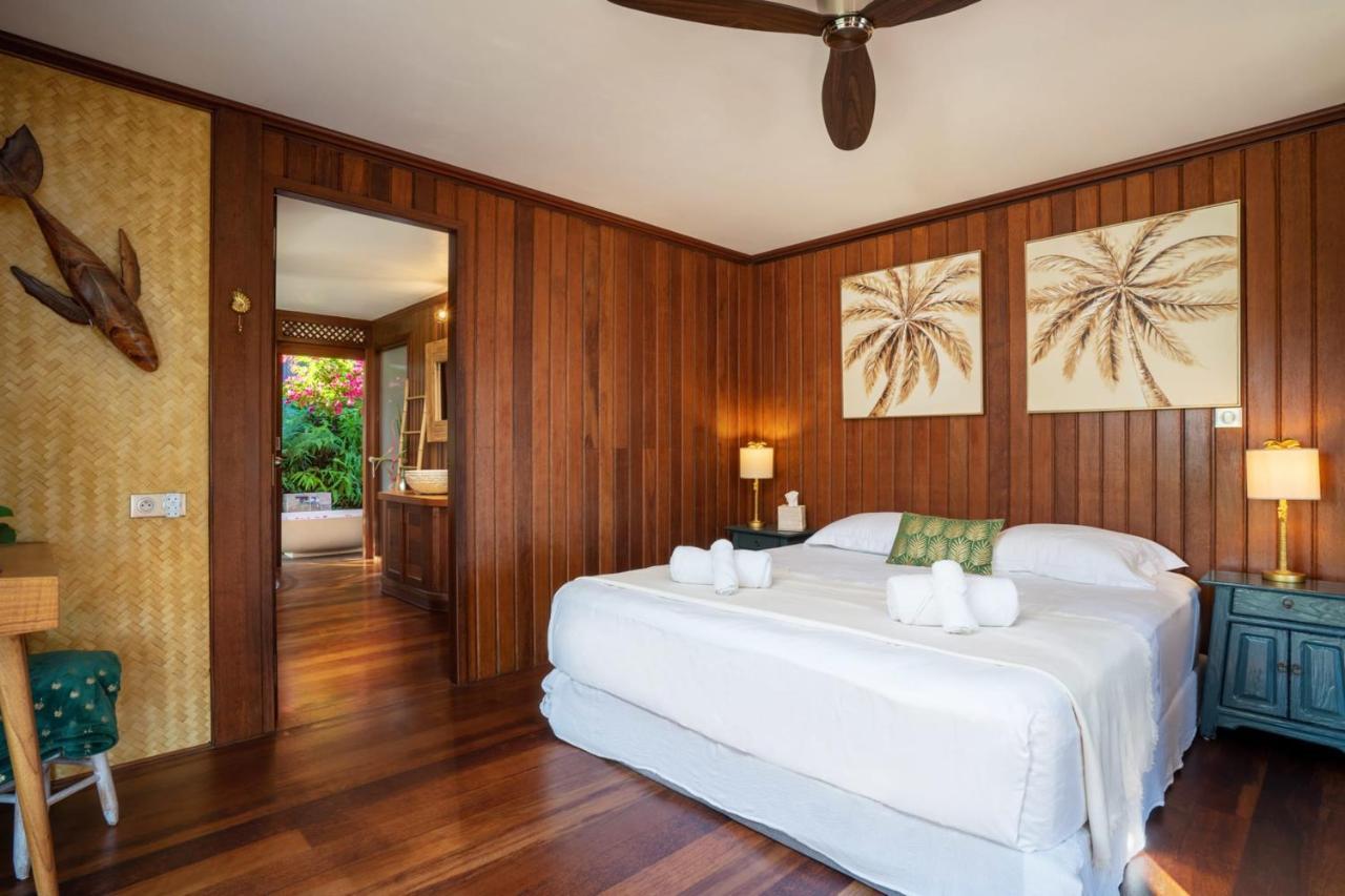 Villa Manuiti, Balinese Luxury Home - Private Swim Spa, Ocean View - Ofyr Bbq - Koi Pond Punaauia  Exterior photo